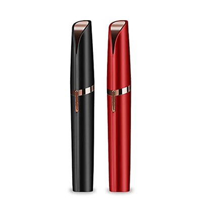 KKTICK Epilatore elettrico portatile per la rimozione dei peli del viso da donna, 2 pezzi