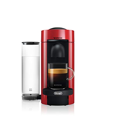 Nespresso Vertuo ENV 150.R Macchina per Espresso di De'Longhi, Colore Cherry Red, Capsule Vertuo System