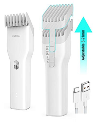 Babacom Regolabarba Uomo Tagliacapelli, Automatica Impermeabile Precisione Tagliacapelli Professionale Taglia Cavo Usb Tipo C Regolatore Per Barba Ric