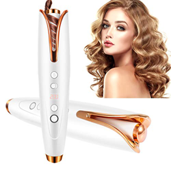 Floepx, ferro arricciacapelli automatico senza fili, riscaldamento rapido, botte in ceramica, bigodino senza fili, con temperatura regolabile e timer, precio