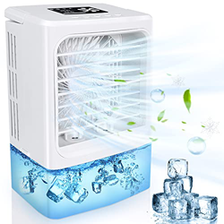 Condizionatore Portatile, Mini Climatizzatore,4 in 1 Raffrescatore Ventilatore Umidificatore Depuratore, Raffreddatore D'aria, 4 Velocità, 2 Nebulizza características
