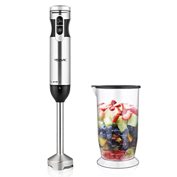 Yissvic Frullatore Immersione 1000W 9 Velocità Minipimer Mixer ad Immersione 3 in 1 Acciao Inossidabile 304 con Turbo Presa Antiscivolo LB2108_IT en oferta