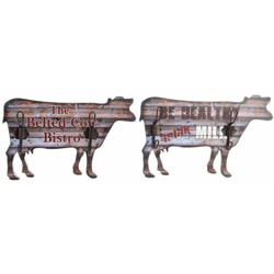 Appendiabiti DKD Home Decor Ferro Mucca Legno MDF (2 pcs) (36 x 5 x 23 cm) características