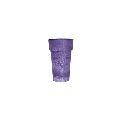 Artstone Vaso da fiori, per piante Luna, resistente al gelo e leggero, Viola, 26x45cm
