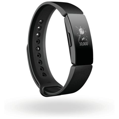 Activity Tracker Inspire Impermeabile 5 ATM Display OLED Bluetooth con Contapassi e Monitoraggio Calorie / Sonno Taglia S / L Nero