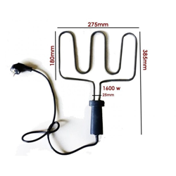 RESISTENZA BISTECCHIERA PIASTRA ELETTRICA 1600W SPIEDINA Con manico TREVI - DICTROLUX precio