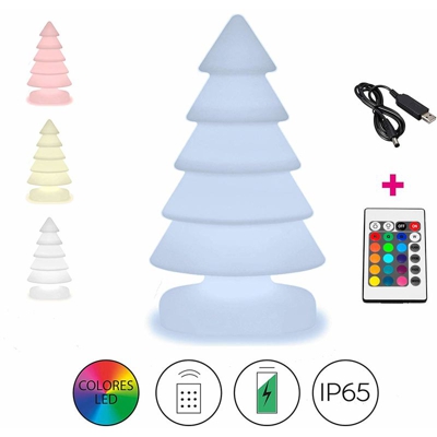Albero Natale Snowy100 RGB multicolor è la lampada di Natale in polietilene ultra resistente.