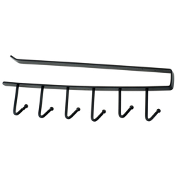 Happyshopping - 6 ganci portabicchieri ganci per tazze sotto l'armadio armadio da cucina sotto il ripiano portaoggetti organizzatore portaoggetti da características