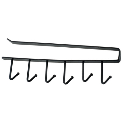 Happyshopping - 6 ganci portabicchieri ganci per tazze sotto l'armadio armadio da cucina sotto il ripiano portaoggetti organizzatore portaoggetti da