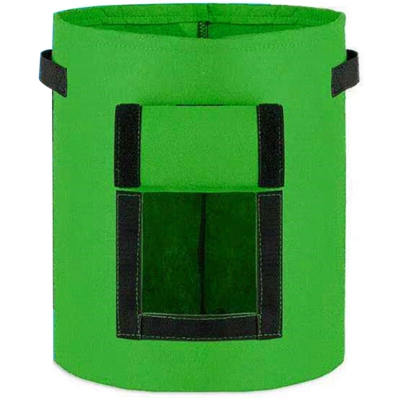 piante orticole piantato due sacchetti verdi