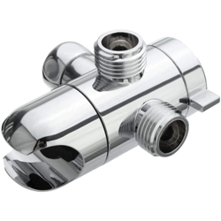 Happyshopping - Staffa di fissaggio della valvola montata su braccio doccia combinato con deviatore per soffione doccia a 3 vie en oferta