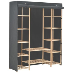 Armadio Grigio 135x40x170 Cm In Tessuto características