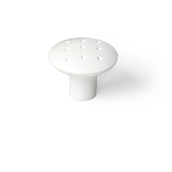 Pomolo, Zama, Bianco Satinato, Diametro 34 mm. Marchio REI en oferta