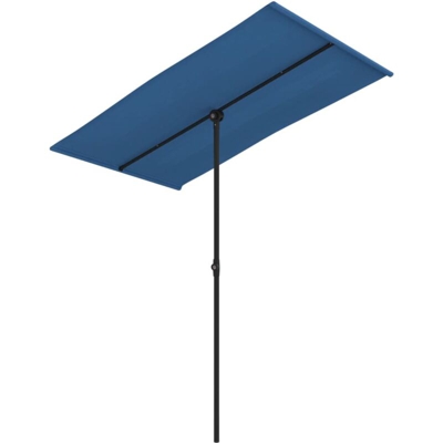 vidaXL Ombrellone da Esterni con Palo in Alluminio 180x130 cm Azzurro - Blu