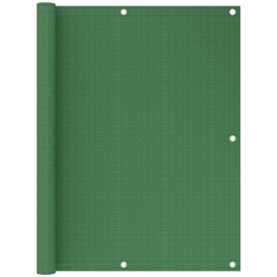 vidaXL Paravento da Balcone Verde Chiaro 120x500 cm in HDPE - Verde precio