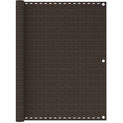 vidaXL Schermo Frangivista per Balcone Marrone 120x400 cm in HDPE - Marrone