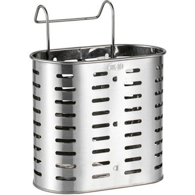 Happyshopping - Utensili da cucina Stendibiancheria Supporto per bacchette Stoviglie in acciaio inossidabile Supporto per riporre oggetti con ganci 2