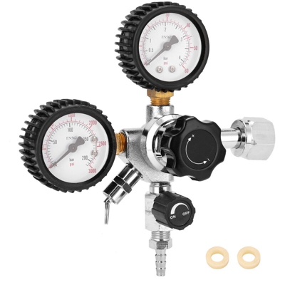 CGA320 Beer Keg Regolatore di CO2 Valvola limitatrice di pressione di sicurezza 0-3000 PSI Serbatoi Pressione regolabile