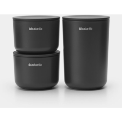Brabantia - CONTENITORI PORTAOGGETTI SET DA 3 PZ GRIGIO SCURO precio