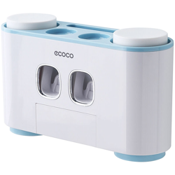 Gli articoli da bagno storage rack, bianco + blu precio