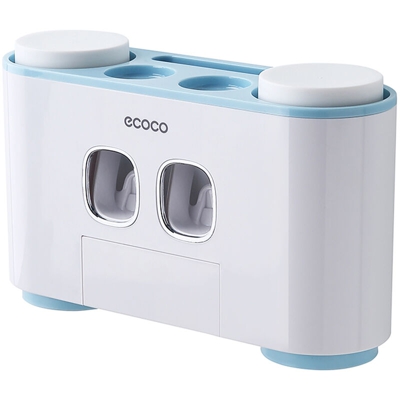 Gli articoli da bagno storage rack, bianco + blu