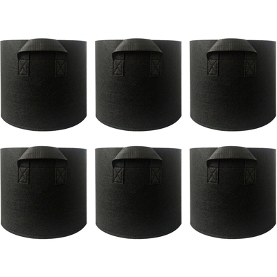 I sacchetti non tessuti vegetali cinque galloni borse di piantagione