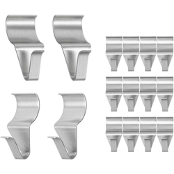 Ganci per rivestimenti in vinile Heavy Duty Stainless Drill Free Clip per rivestimenti in vinile Nessuna perforazione Design curvo Fibbia per precio