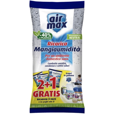 Air Max D0739 Ricariche Sali per Kit Assorbiumidita' 1.35Kg