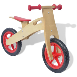 vidaXL Bicicletta senza Pedali in Legno Rossa - Rosso en oferta