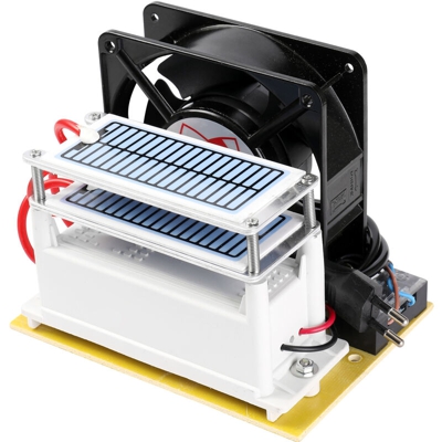 Happyshopping - 220V, 28G / h, generatore di ozono con ventilatore nuova camera con depuratore d'aria odore di formaldeide