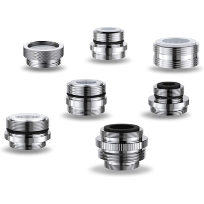 7Pcs Adattatori per tubi flessibili per rubinetto di dimensioni multiple Aeratori per lavello rimovibili in ottone massiccio