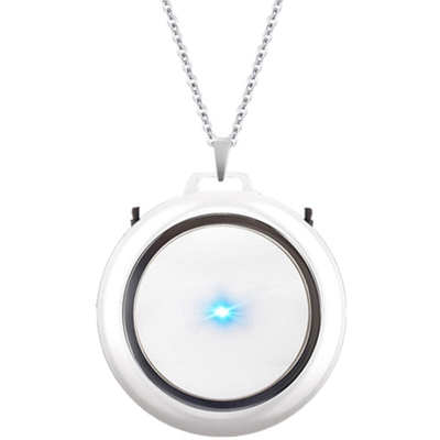 Purificatore d'aria a ioni negativi con barra di ossigeno portatile da appendere alla collana (bianco),Tipo,bianco - Tipo,bianco