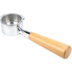Happyshopping - Portafiltro senza fondo da 51 mm con cestello del filtro e manico in legno di ricambio per macchina da caffe Delonghi EC680 EC685 precio