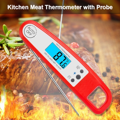 Happyshopping - Termometro per alimenti a lettura istantanea Termometro elettronico impermeabile per barbecue Termometro da cucina Termometro per