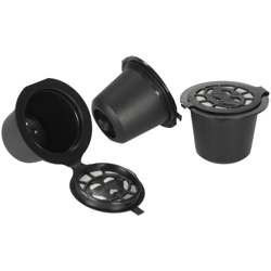 Happyshopping - 3 pz/set Capsula Caffe Riutilizzabile con Cucchiaio e Spazzola Set di 3 Filtri Caffe per Macchina Del Caffe Nespreso precio