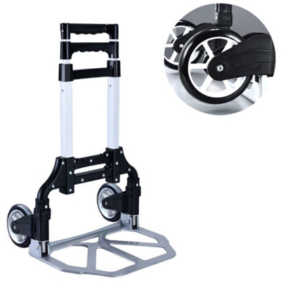 Carrello portatile pieghevole piccolo Carrello per la spesa per uso domestico Carrello leggero a risparmio di manodopera Muto a mano,Tipo,1,ordinario