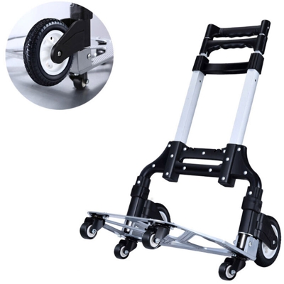 Carrello portatile pieghevole piccolo Carrello per la spesa per uso domestico Carrello leggero a risparmio di manodopera Muto a