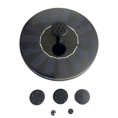 Happyshopping - Water Float Pompa per fontana ad energia solare Kit pompa per fontana senza spazzole per vasca da bagno per uccelli con diverse teste