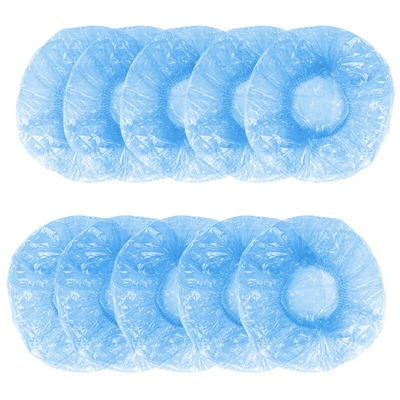 Cuffia da bagno per capelli domestica resistente all'olio da cucina impermeabile monouso portatile da 10 pezzi,Tipo,Blu - Tipo,Blu