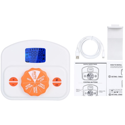 Happyshopping - Sistema di irrigazione a goccia automatico Controller del sistema di irrigazione a batteria/USB programmabile Timer per l'irrigazione