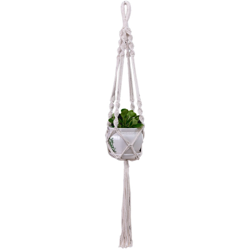 Macrame Plant Hanger Tessuto decorativo portavasi da fiori Indoor Outdoor Hanging Planter Cesto fatto a mano in corda di cotone Decorazioni per la precio
