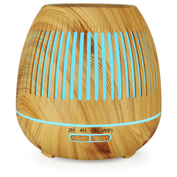 Happyshopping - YX130 Diffusore di olio essenziale 400ml Umidificatore a nebbia fredda Umidificatore per aromaterapia a grana di legno 7 Cambia en oferta