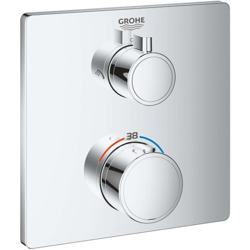 Grohe 24079000 GROHTHERM miscelatore termostatico doccia a 2 vie con deviatore finitura cromo | Prezzi e offerte su Tavolla.com precio