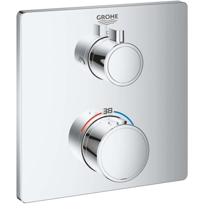 Grohe 24079000 GROHTHERM miscelatore termostatico doccia a 2 vie con deviatore finitura cromo | Prezzi e offerte su Tavolla.com
