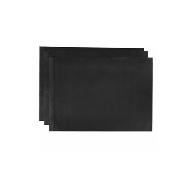 AmazonCommercial - Tappetini per griglia per barbecue, set da 3, 58,4 x 41,3 cm