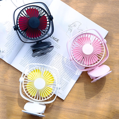 Ventilatore da tavolo con clip per ventola di raffreddamento ad aria ricaricabile Mini USB Dual Use Ventilatore da tavolo portatile da comodino per