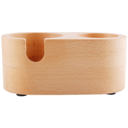 Happyshopping - Portabottiglie per caffe in legno Polveri di riempimento antiscivolo Base Martello per la preparazione del caffe Tappetino Accessorio en oferta