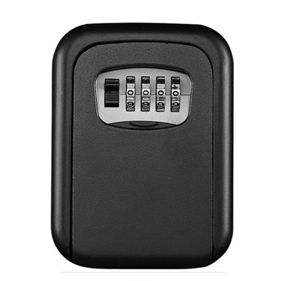Happyshopping - Portachiavi Cassetta di sicurezza a parete Combinazione di 4 cifre Password Chiave esterna Cassetta di sicurezza Codice resettabile