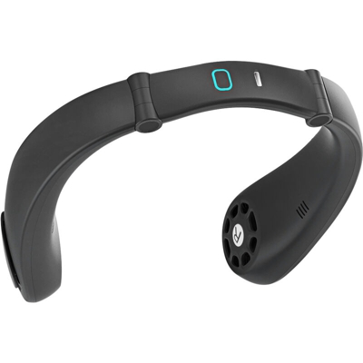 Happyshopping - Ventilatore portatile appeso al collo e lettore musicale Ventilatore a mani libere senza lama Ventilatore indossabile ricaricabile da