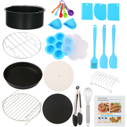 Happyshopping - Barbecue cotto 17 set di multi-funzione di cucina portatile | con ricette da 8 pollici frittura modelli pan - con ricette da 8 en oferta